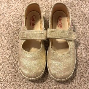 Cienta gold tone Mary Jane tennis shoes